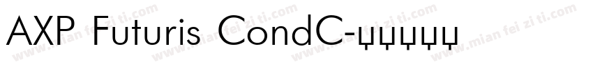 AXP Futuris CondC字体转换